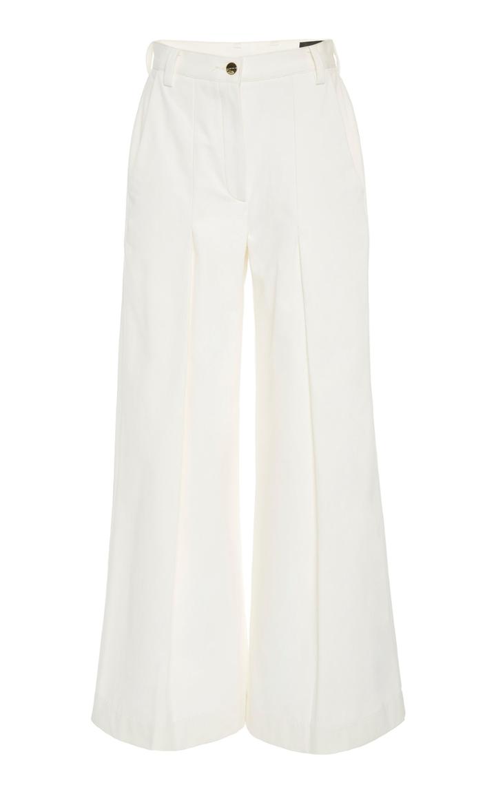 Goldsign The Clean Rigid Cotton Wide-leg Trouser