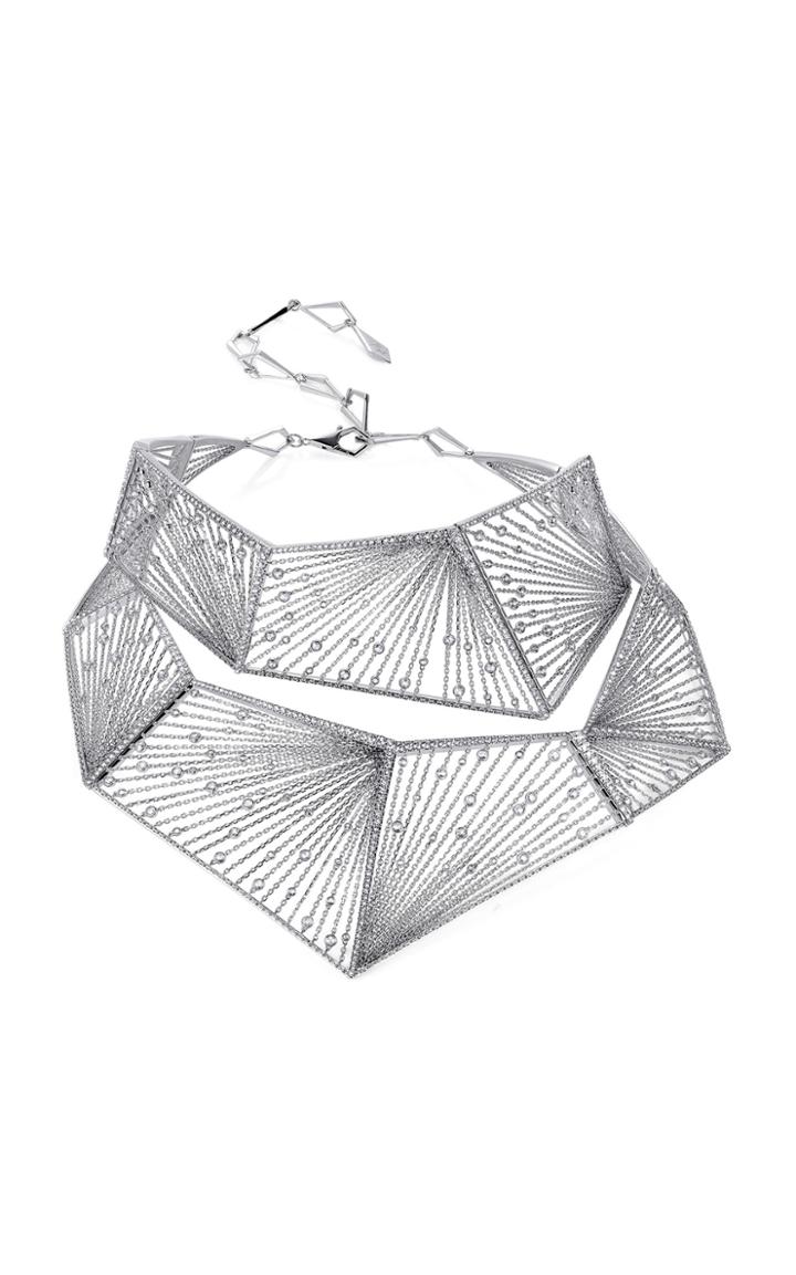 Mike Joseph White Gold And White Diamond Symphony Choker