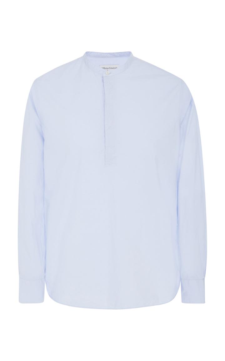 Officine Gnrale Alfred Collarless Cotton-poplin Shirt