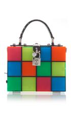 Dolce & Gabbana Multicolor Squares Top Handle Bag