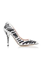 Moschino Black Brushstroke Printed High Heels