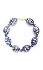 Moda Operandi Beck Jewels Oval Blauw Necklace