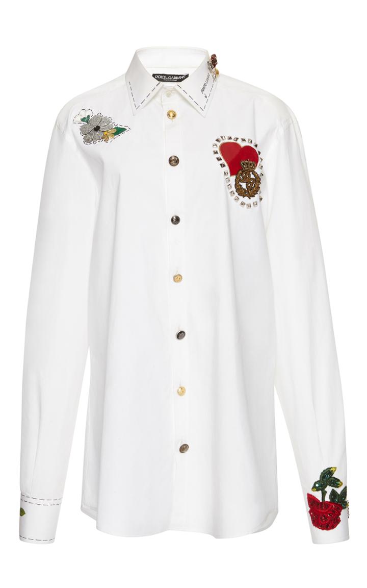 Dolce & Gabbana Long Sleeve Shirt With Patches