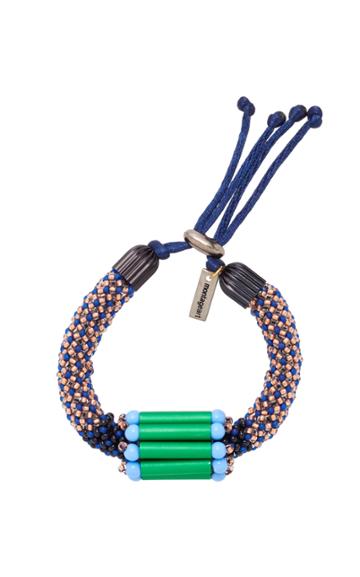 Montageart Beaded Multi Material Bracelet