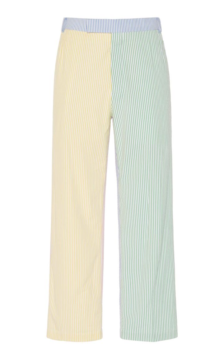 Thom Browne Funmix Seersucker Stripe Unconstructed Belt Loop Trousers