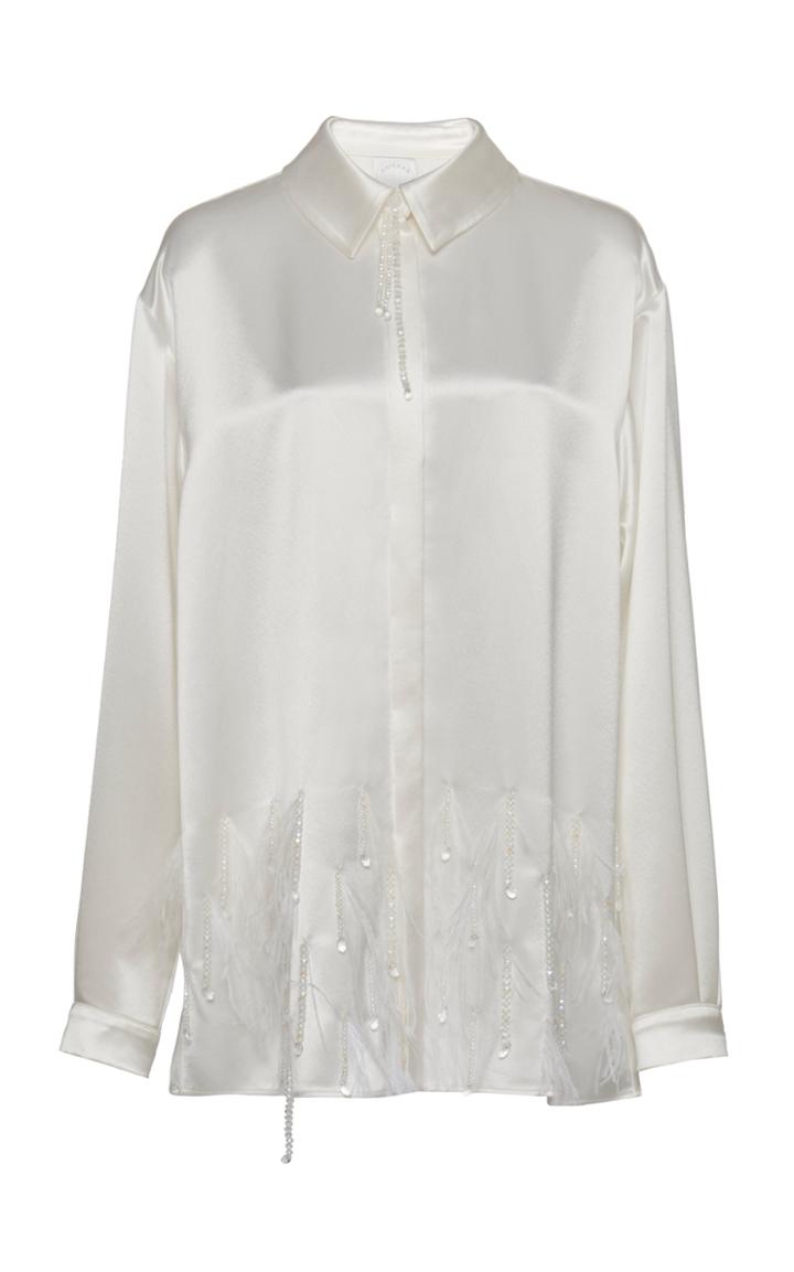 Huishan Zhang Spencer Silk Top
