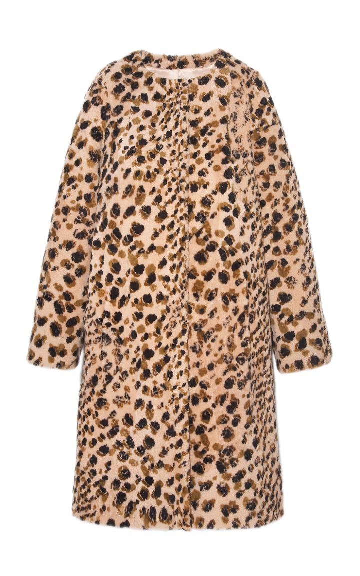Moda Operandi Pologeorgis The Maxine Printed Shearling Coat