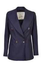 Giuliva Heritage Collection Double-breasted Wool Blazer