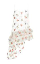 Isa Arfen Floral Embroidered Asymmetric Fairy Top