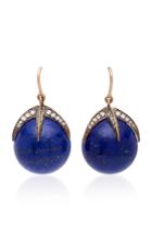 Sylva & Cie Starlight 14k Gold Diamond And Lapis Earrings