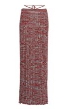 Christopher Esber Tie-detailed Ribbed-knit Maxi Skirt