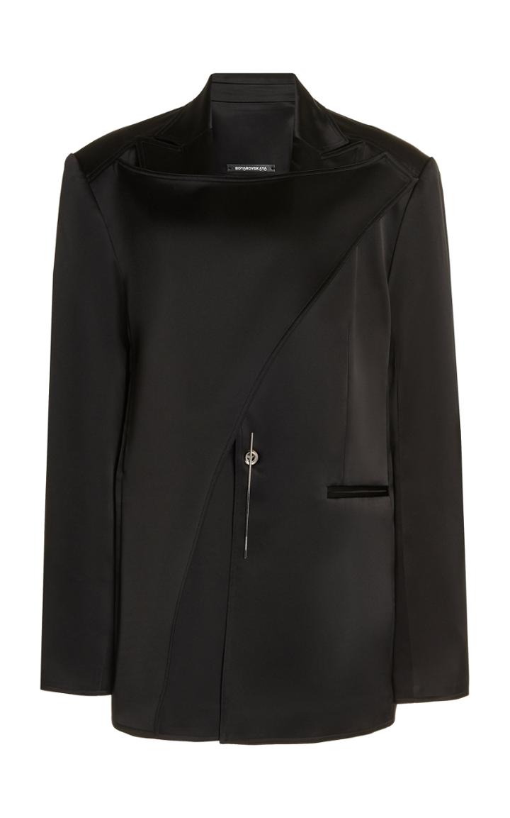 Moda Operandi Boyarovskaya Metal-detailed Crepe Jacket