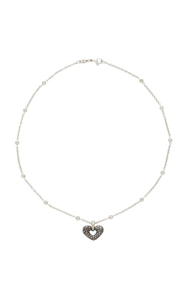 Gioia 18k White Gold Platinum And Diamond Necklace
