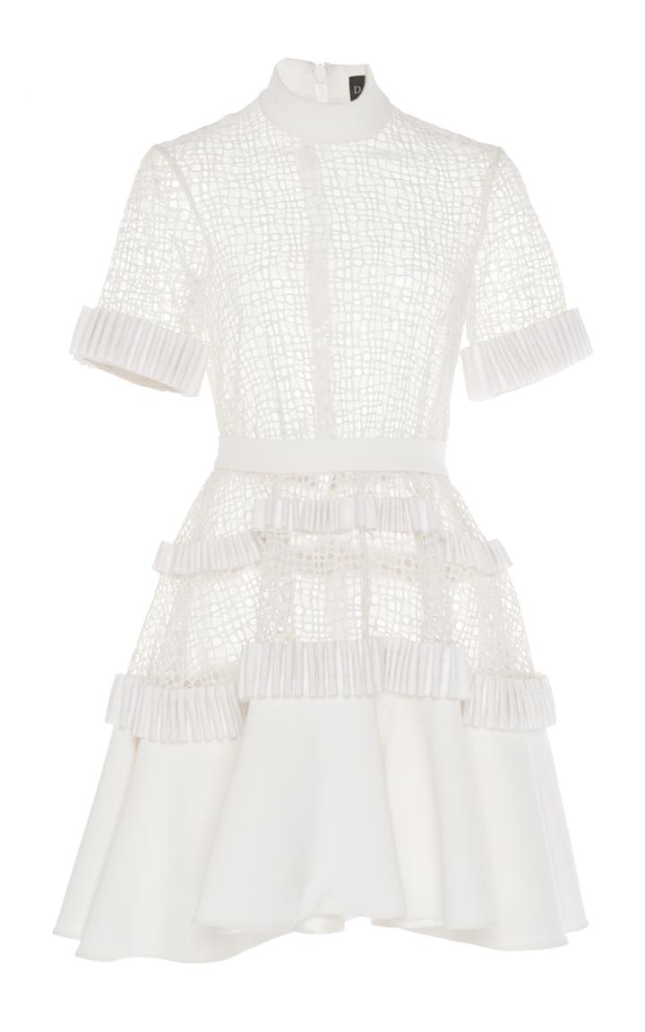 David Koma Ruched Tiered Dress