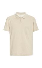 Universal Works Vacation Linen And Cotton Polo Shirt