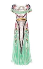 Temperley London Talia Embellished Chiffon Dress