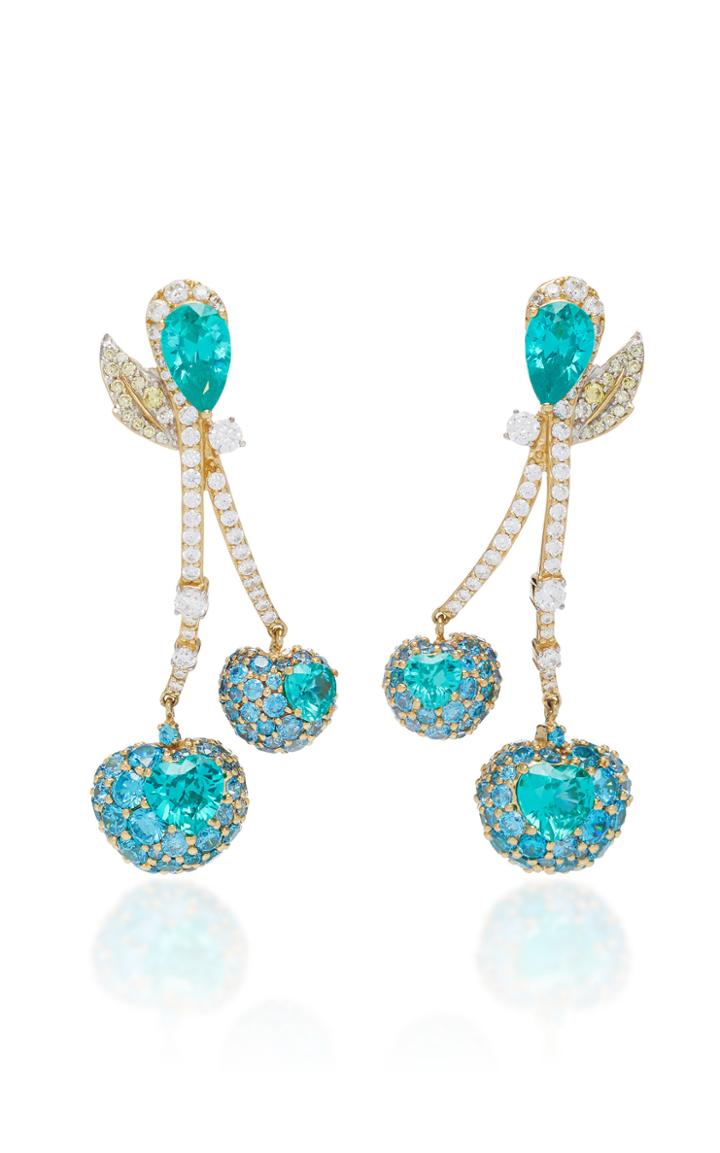 Anabela Chan Paraiba Cherry Drop Earrings