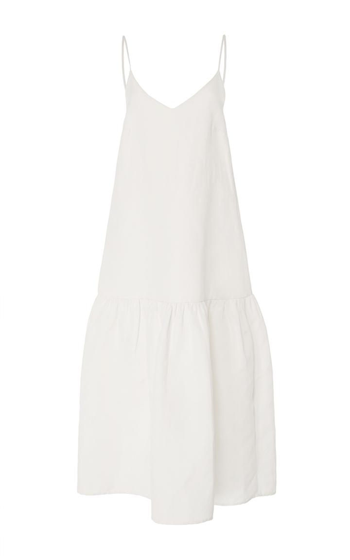 Co Drop Waist Pleated Dress