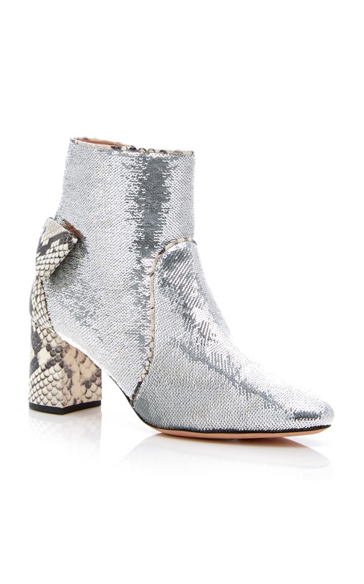 Rochas Metallic Ankle Boot