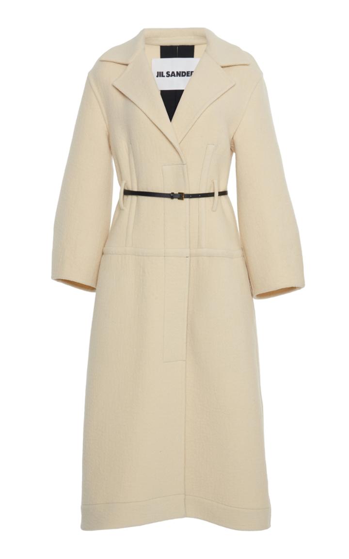 Moda Operandi Jil Sander Structured Wool Coat