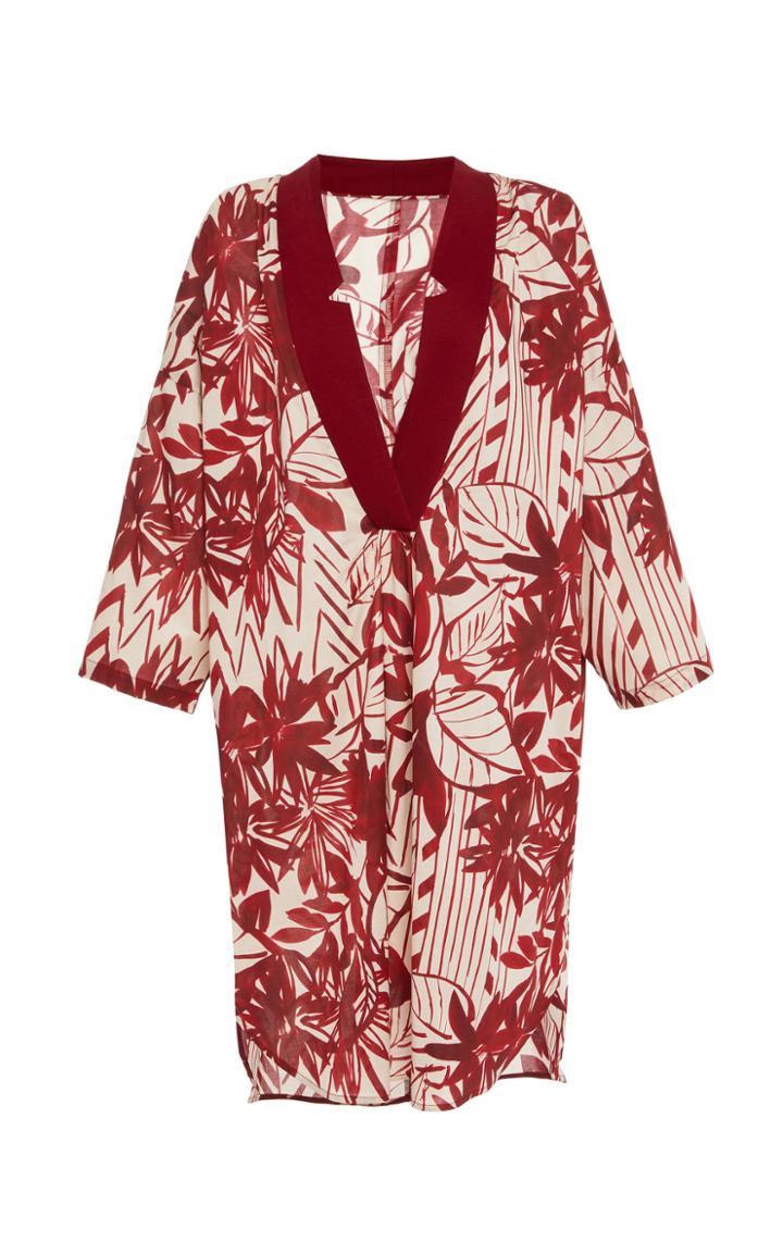 Max Mara Teso Floral-print Cotton-blend Dress