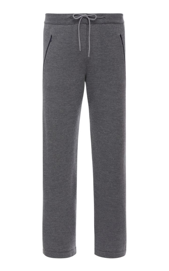 Eidos Zip-detailed Wool-jersey Track Pants
