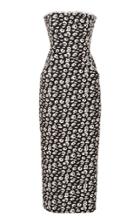 Brandon Maxwell Cheetah-print Jacquard Midi Dress