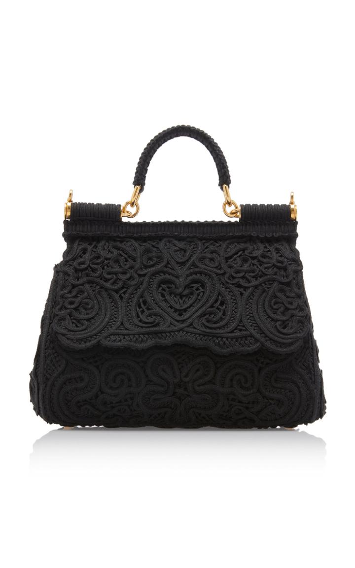 Moda Operandi Dolce & Gabbana Sicily Cordonetto Lace Top Handle Bag