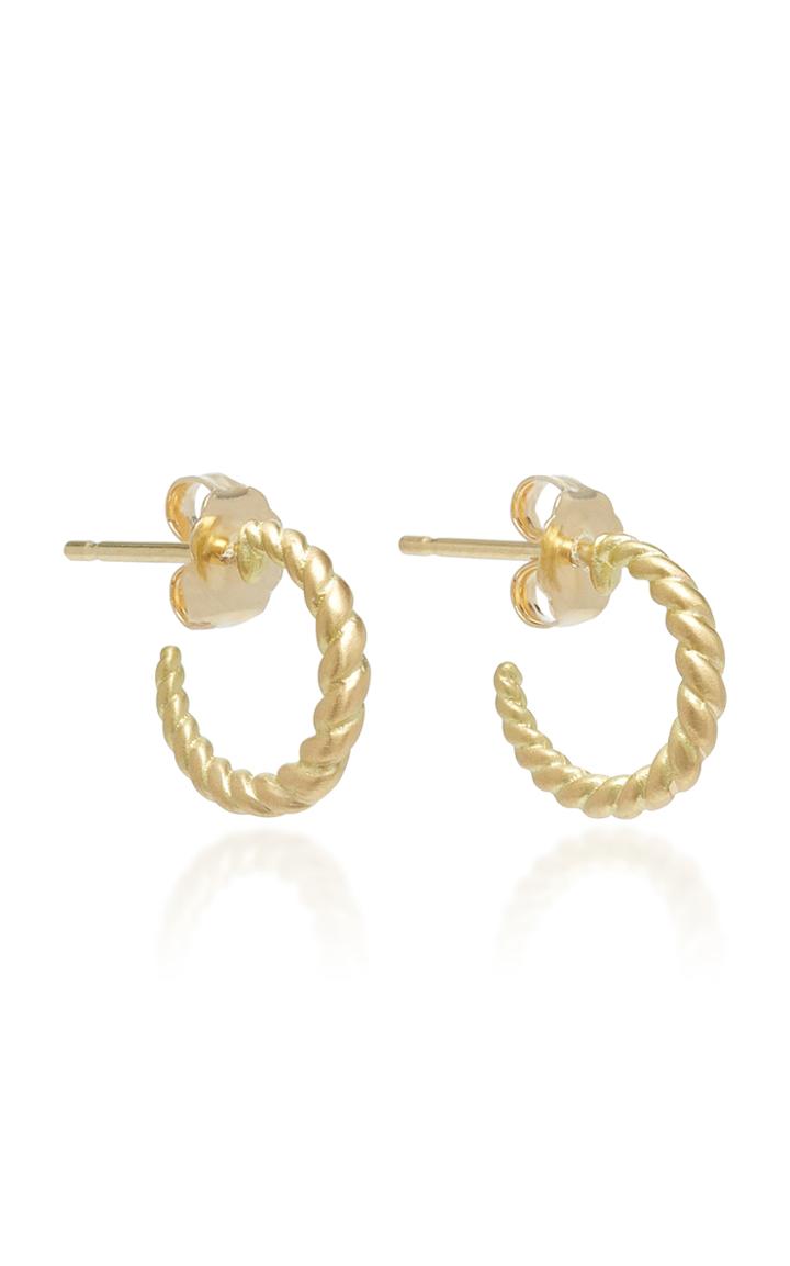 Jamie Wolf M'o Exclusive Small Epaulment Twisted Hoop