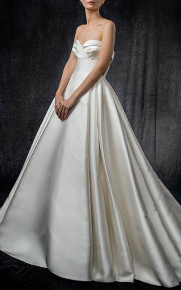 Elizabeth Kennedy Bridal Draped Bodice Gown
