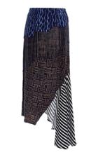 Maki Oh Adire Striped Asymmetrical Skirt
