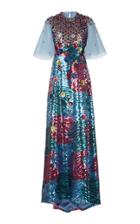 Delpozo Long Sequin Dress