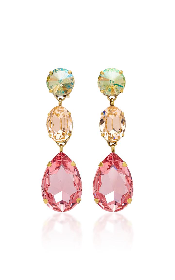 Roxanne Assoulin Hip Hop But Not Gold-plated Swarovski Crystal Earrings
