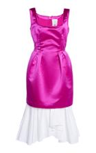 Moda Operandi Rosie Assoulin Two-tone Cotton-silk Dress