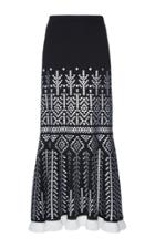 Andrew Gn Embroidered Midi Skirt