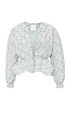 Markarian Exclusive Wickham Floral-print Peplum Jacket