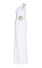 Moda Operandi Sergio Hudson Mariah Stretch Crepe Backless Gown With Buckle