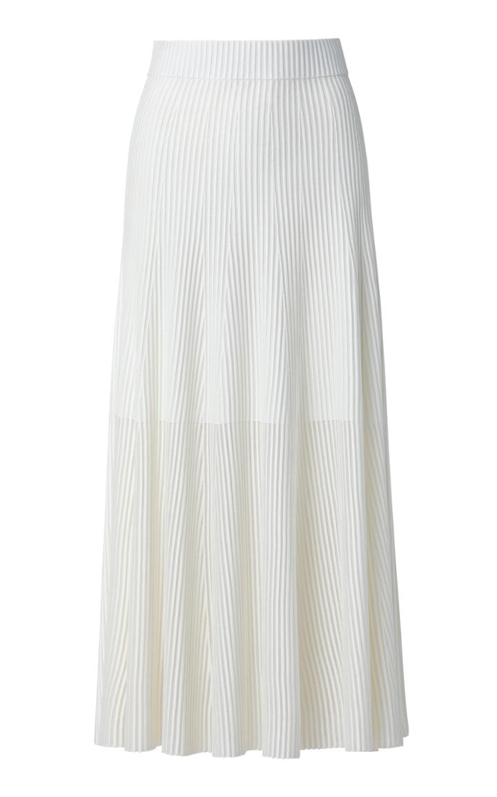 Moda Operandi Akris Ribbed Knit Midi Skirt
