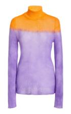 Moda Operandi The Elder Statesman Feather Dip Ribbed-knit Turtleneck