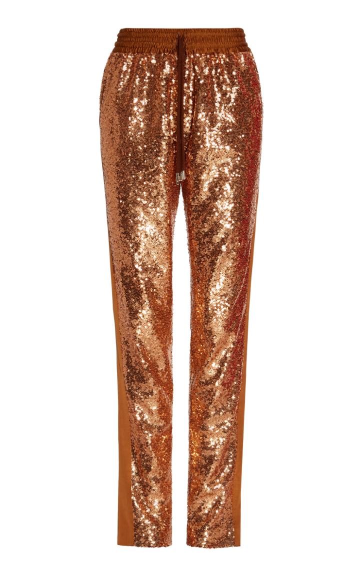 Prabal Gurung High-rise Sequin Track Pants