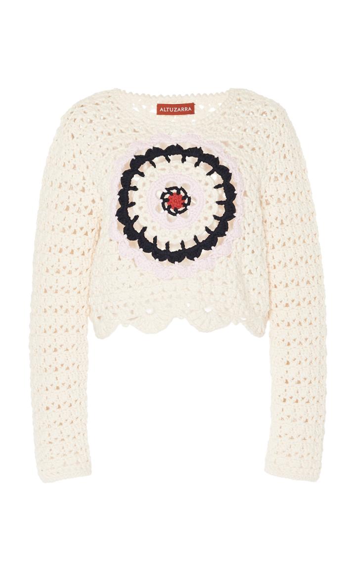Moda Operandi Altuzarra Edmunton Cotton-blend Open-knit Sweater Size: Xs