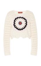 Moda Operandi Altuzarra Edmunton Cotton-blend Open-knit Sweater Size: Xs