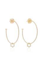 Ashley Mccormick 18k Gold And Diamond Hoop Earrings