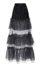 Prabal Gurung Tiered Full Length Skirt