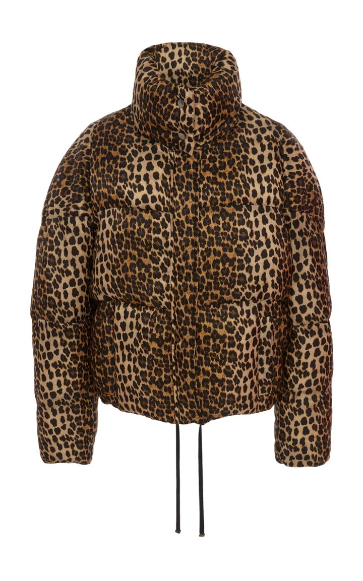 Apparis Paula Leopard-print Shell Puffer Jacket