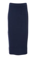 Akris Knee Length Cashmere Knit Skirt