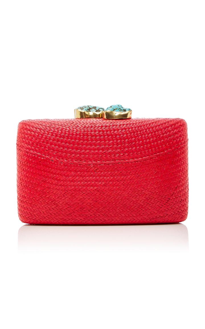 Kayu Jen Clutch With Turquoise Stone