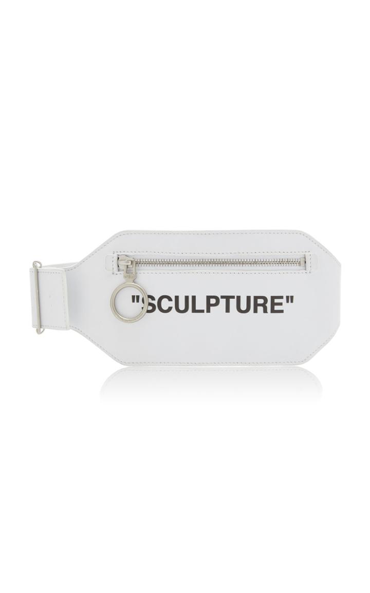 Off-white C/o Virgil Abloh Sculpture Leg Leather Pouch