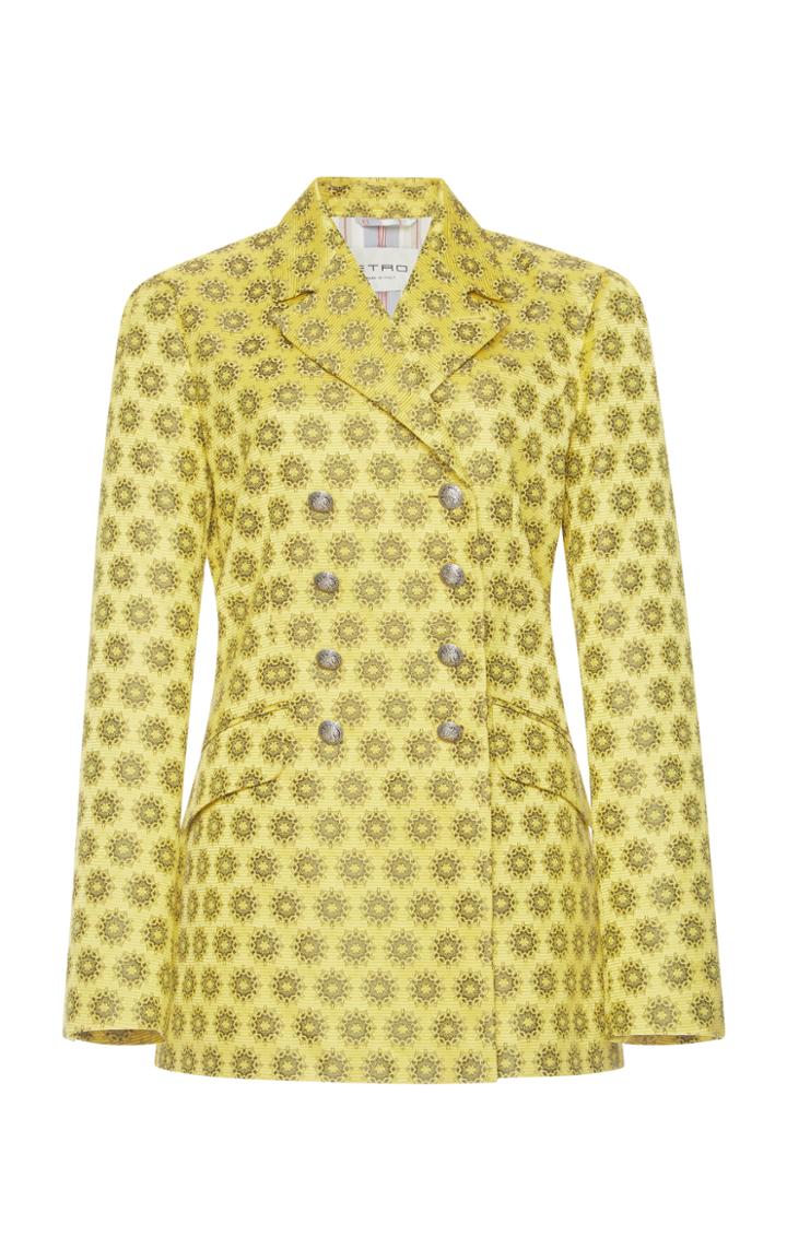 Etro Printed Double Breasted Jacket