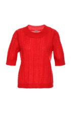 Temperley London Bessie Short Sleeve Jumper